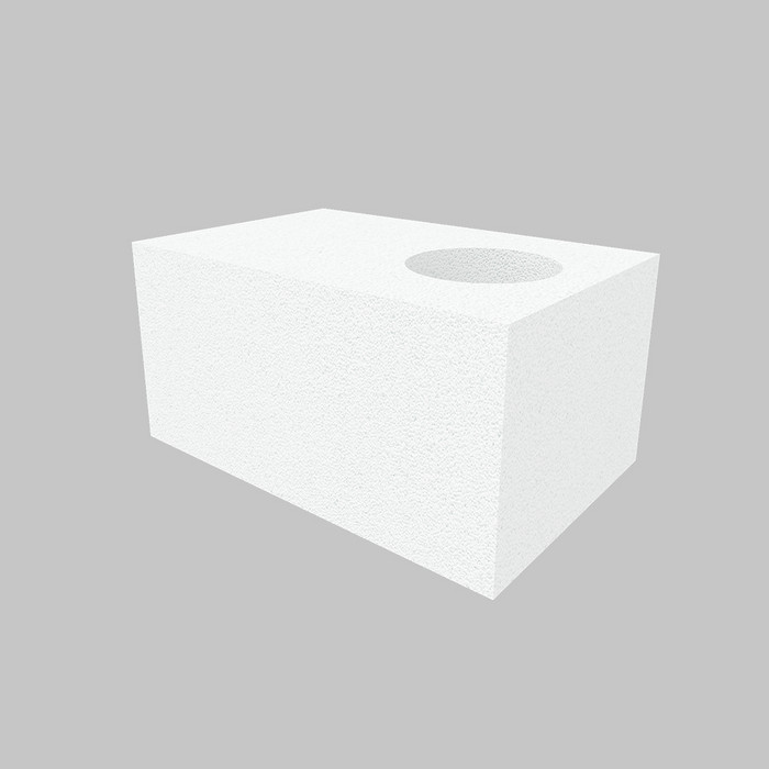 Газобетонный O-блок ISTKULT 250 мм 1Ø 160 мм